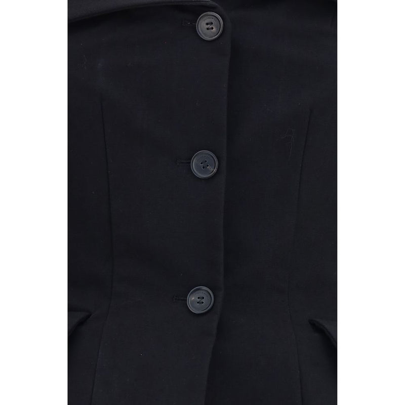 Gilet Magda Butrym en soie noire