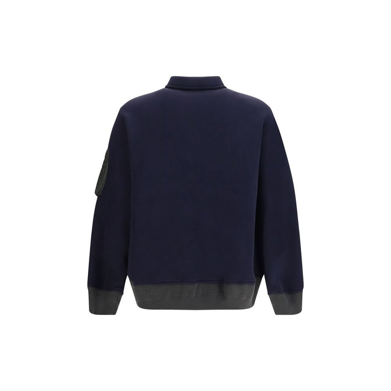 Polo Sacai bleu en coton