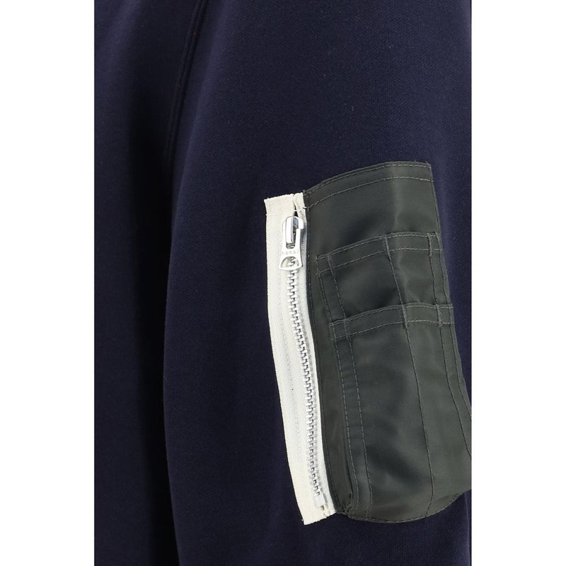 Polo Sacai bleu en coton