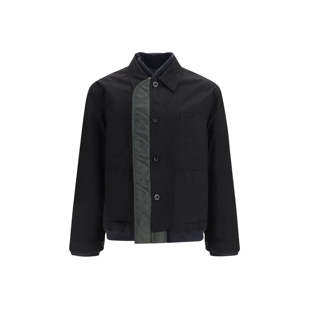 Blouson bomber Sacai noir en nylon