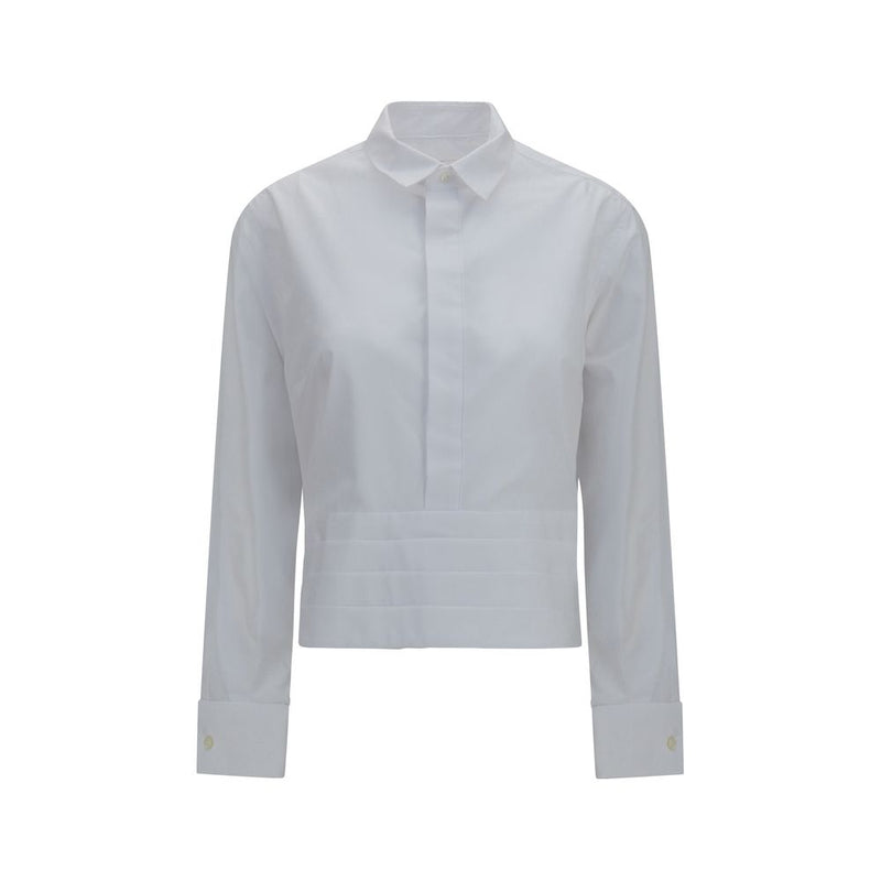 Sacai White Cotton Dress Shirt