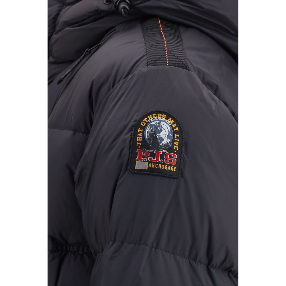 Doudoune longue Parajumpers noire en duvet d'oie