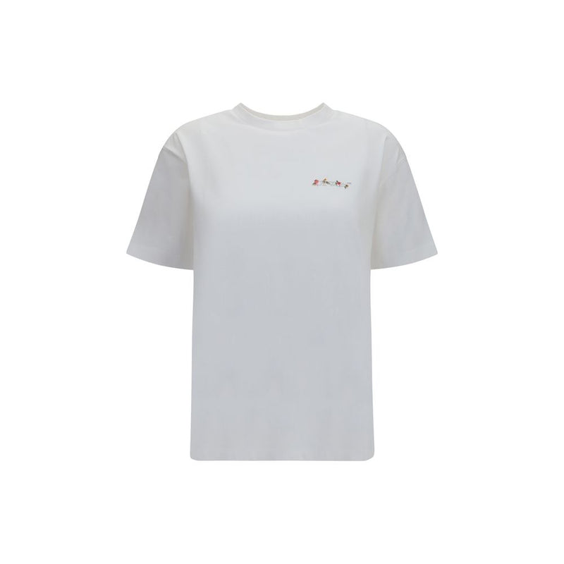 T-shirt en coton blanc cassé
