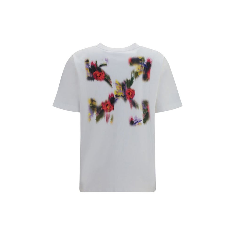 T-shirt en coton blanc cassé