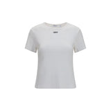 T-shirt en coton blanc cassé
