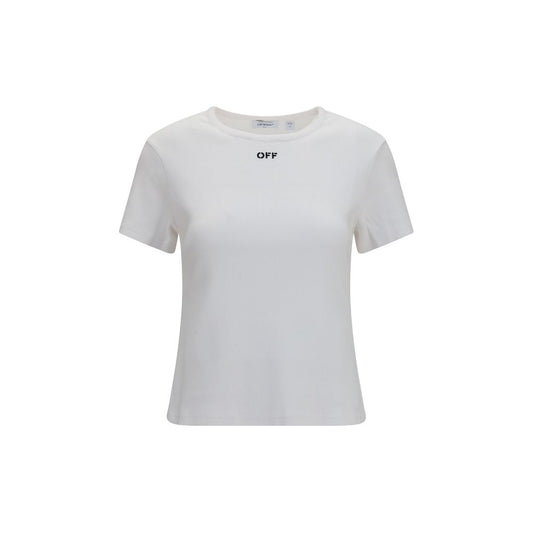 T-shirt en coton blanc cassé