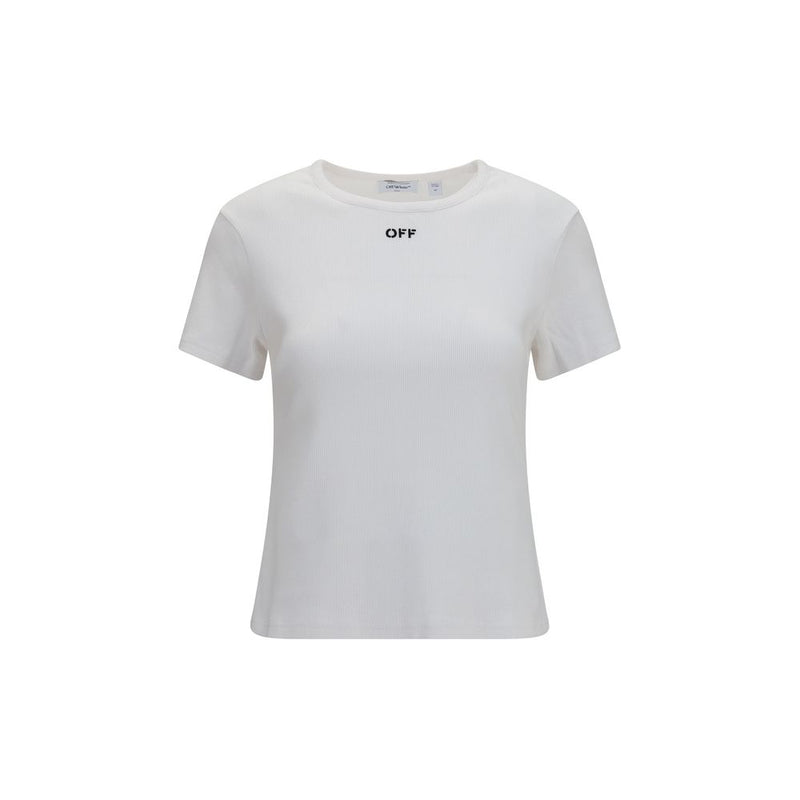 T-shirt en coton blanc cassé