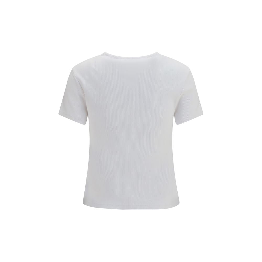 T-shirt en coton blanc cassé