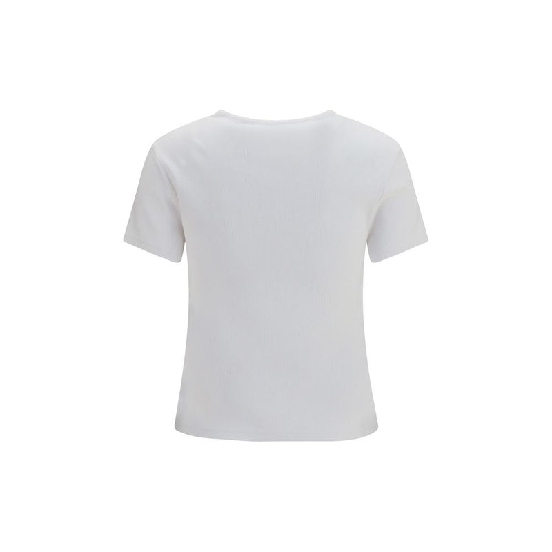 T-shirt en coton blanc cassé