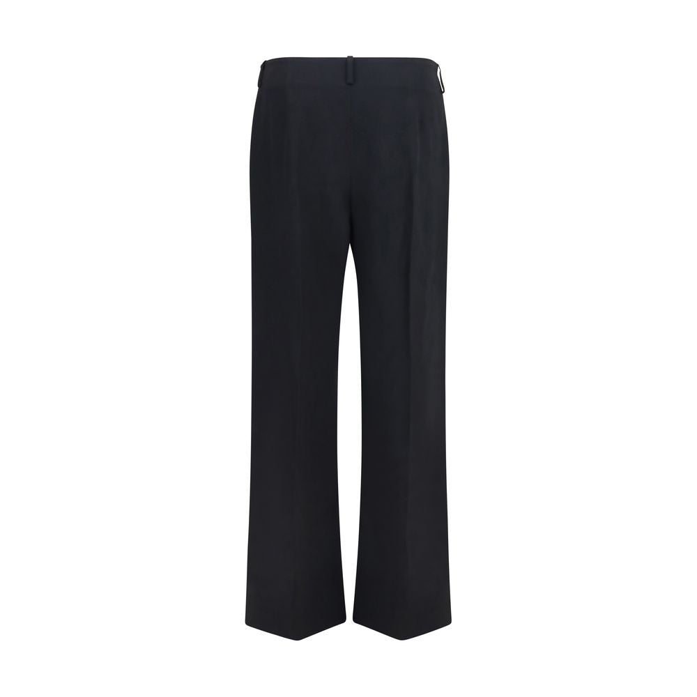 Khaite Pantalon Décontracté Noir en Polyester