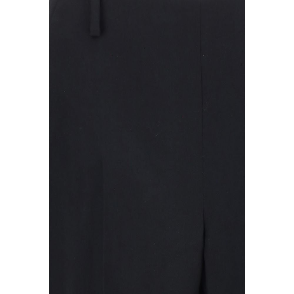 Khaite Pantalon Décontracté Noir en Polyester