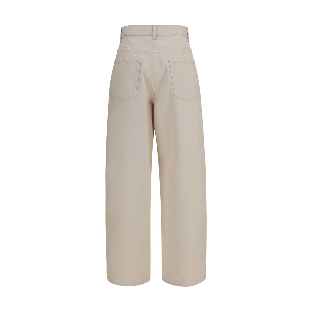 Rohe Jeans droits en coton beige