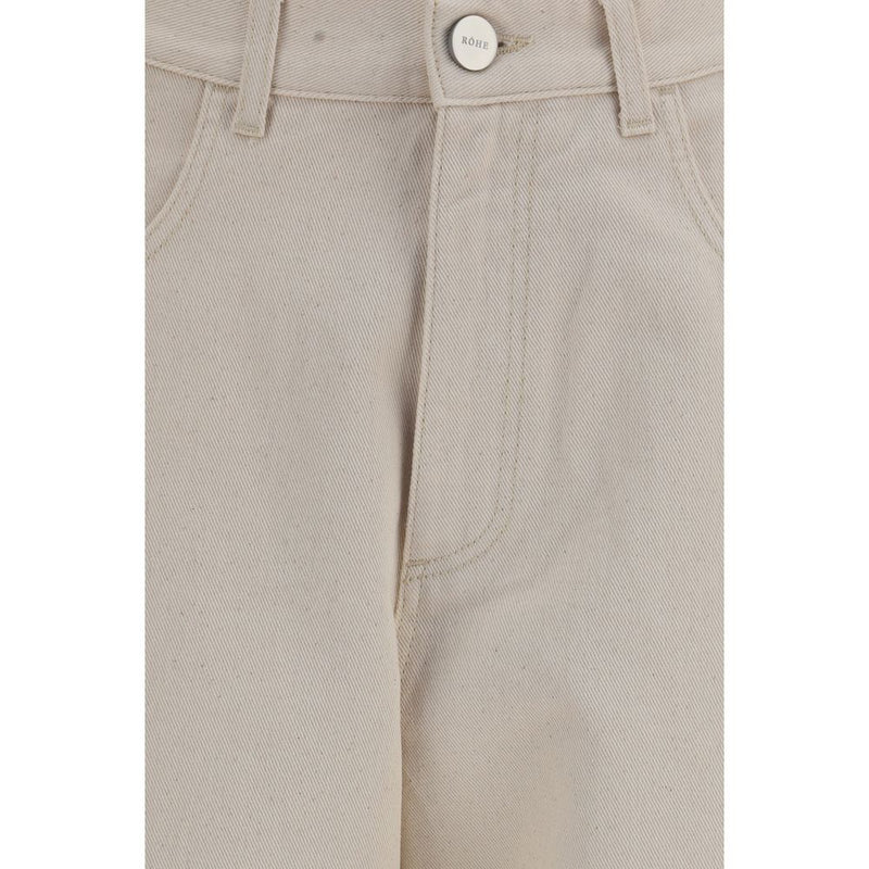 Rohe Jeans droits en coton beige