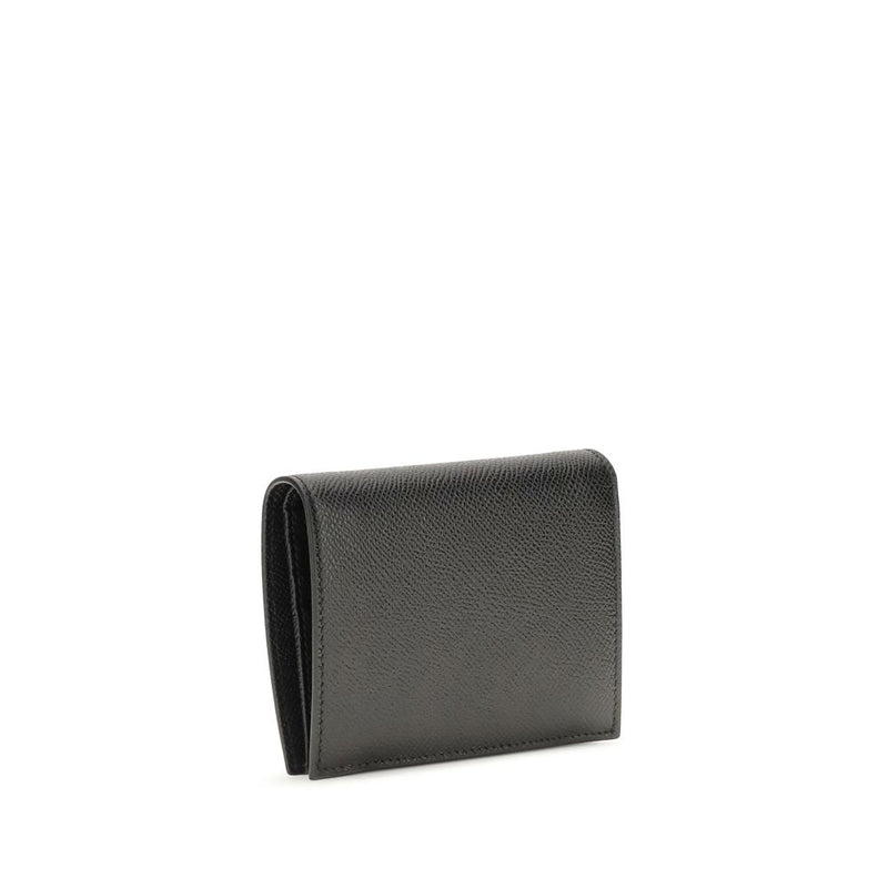 Portefeuille Ferragamo Bos Taurus en cuir de veau noir