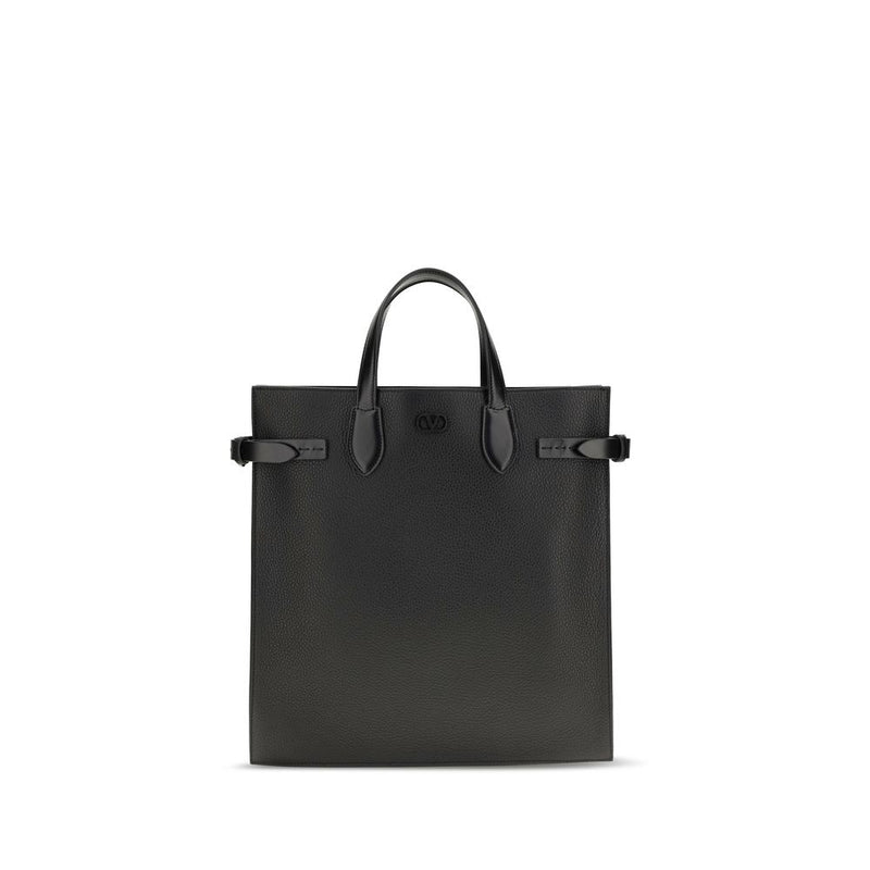 Sac bandoulière Valentino Garavani Bos Taurus en cuir de veau noir
