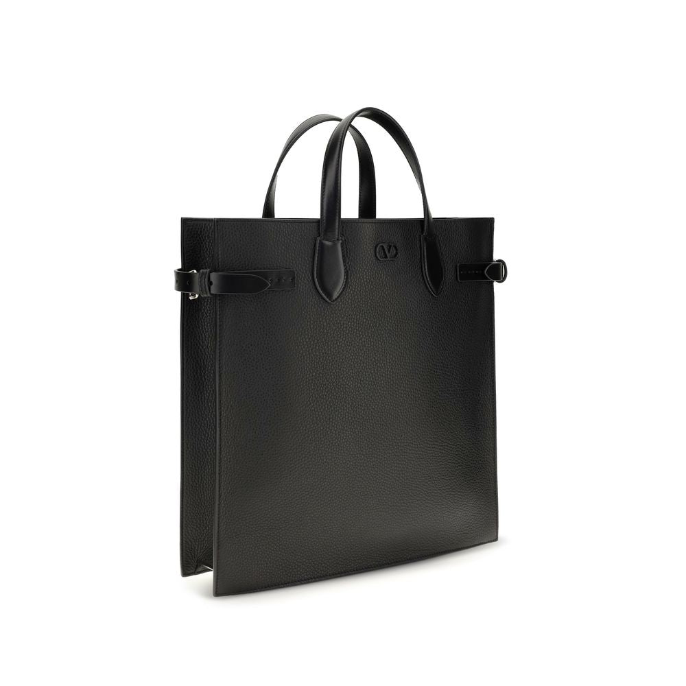 Sac bandoulière Valentino Garavani Bos Taurus en cuir de veau noir
