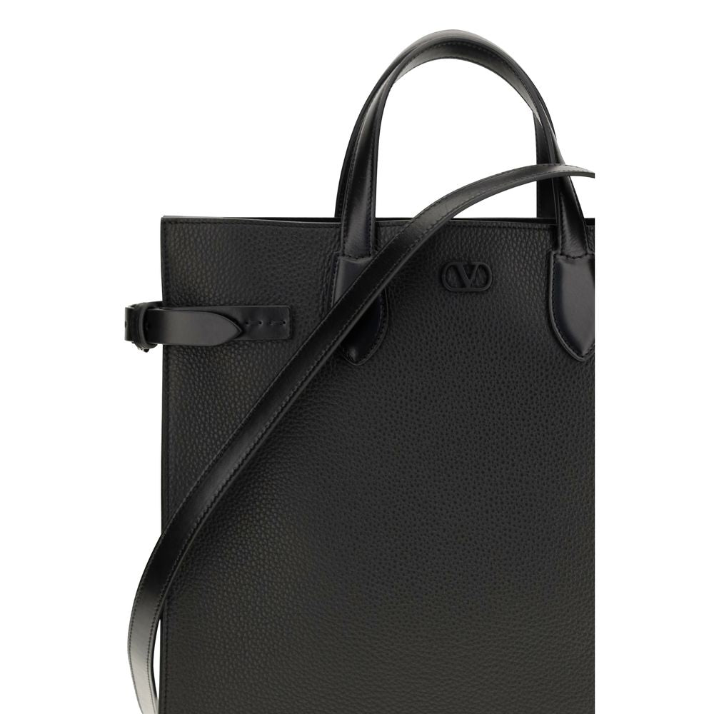 Sac bandoulière Valentino Garavani Bos Taurus en cuir de veau noir