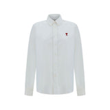 Chemise habillée en coton blanc Ami Paris