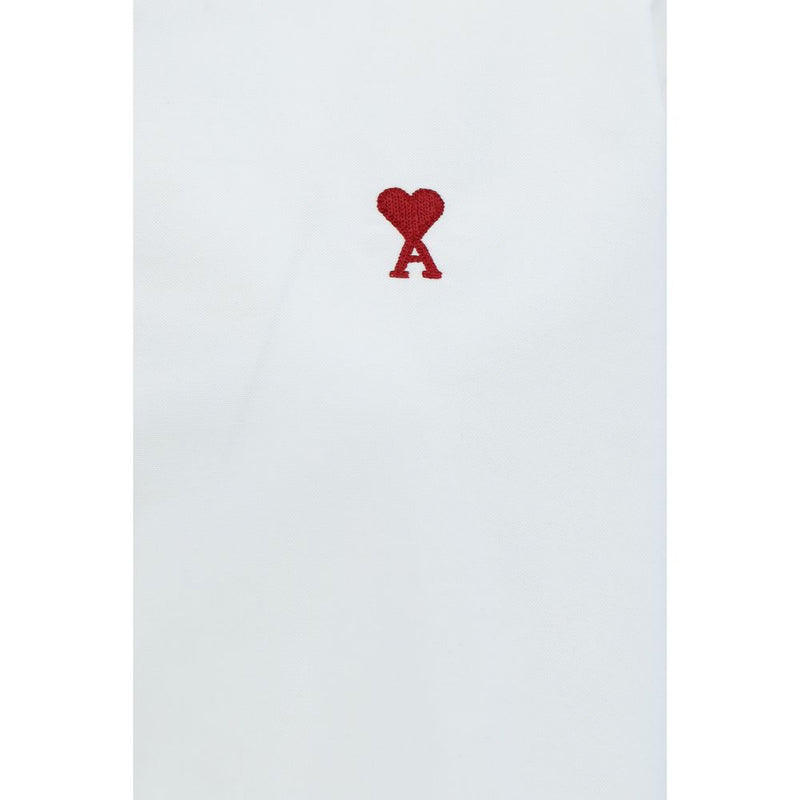 Chemise habillée en coton blanc Ami Paris