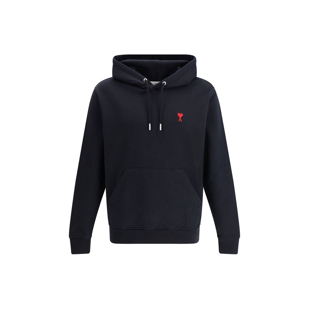 Sweat-shirt en coton noir Ami Paris