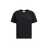 T-shirt en coton noir Ami Paris