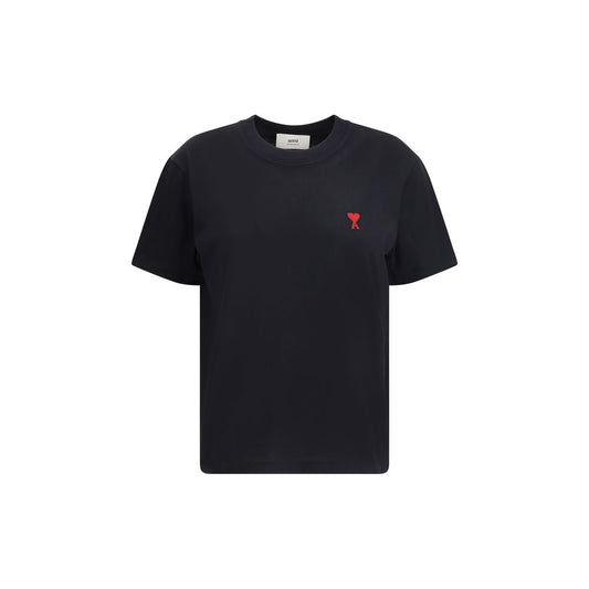 T-shirt en coton noir Ami Paris