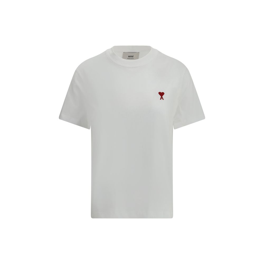 T-shirt en coton blanc Ami Paris