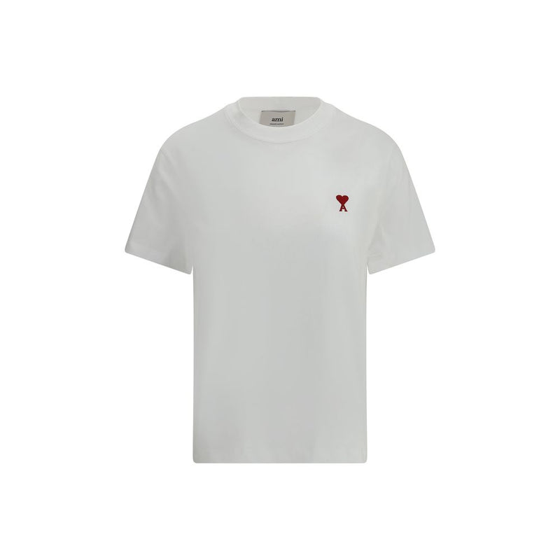 T-shirt en coton blanc Ami Paris
