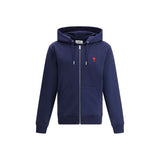 Sweat-shirt en coton bleu Ami Paris
