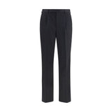 PT Torino Black Wool Oves Aries Casual Pants