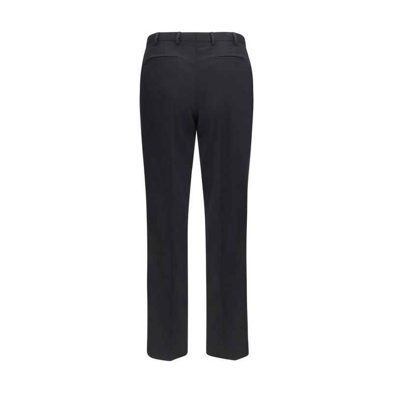 Pantalon décontracté PT Torino en laine noire Oves Aries