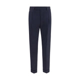 Pantalon décontracté PT Torino Oves Aries en laine bleue