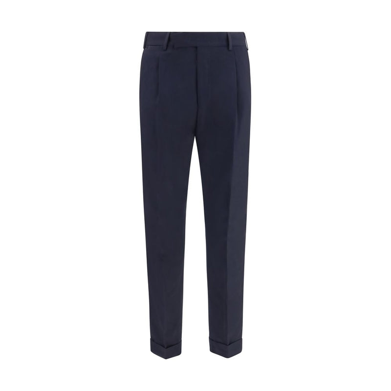 Pantalon décontracté PT Torino Oves Aries en laine bleue