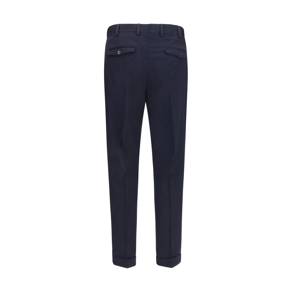 Pantalon décontracté PT Torino Oves Aries en laine bleue