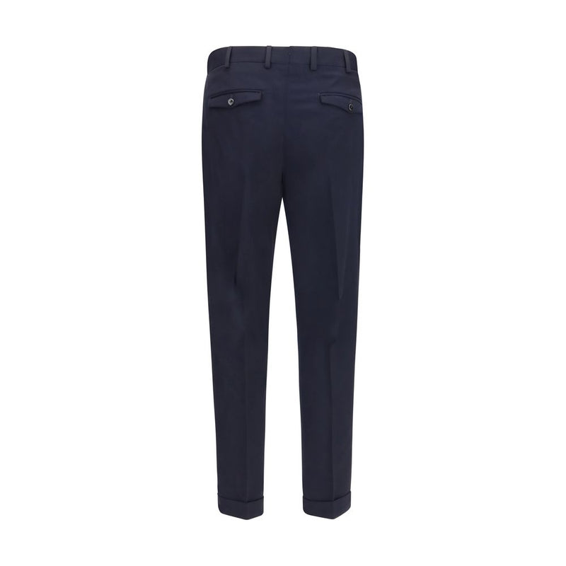 Pantalon décontracté PT Torino Oves Aries en laine bleue