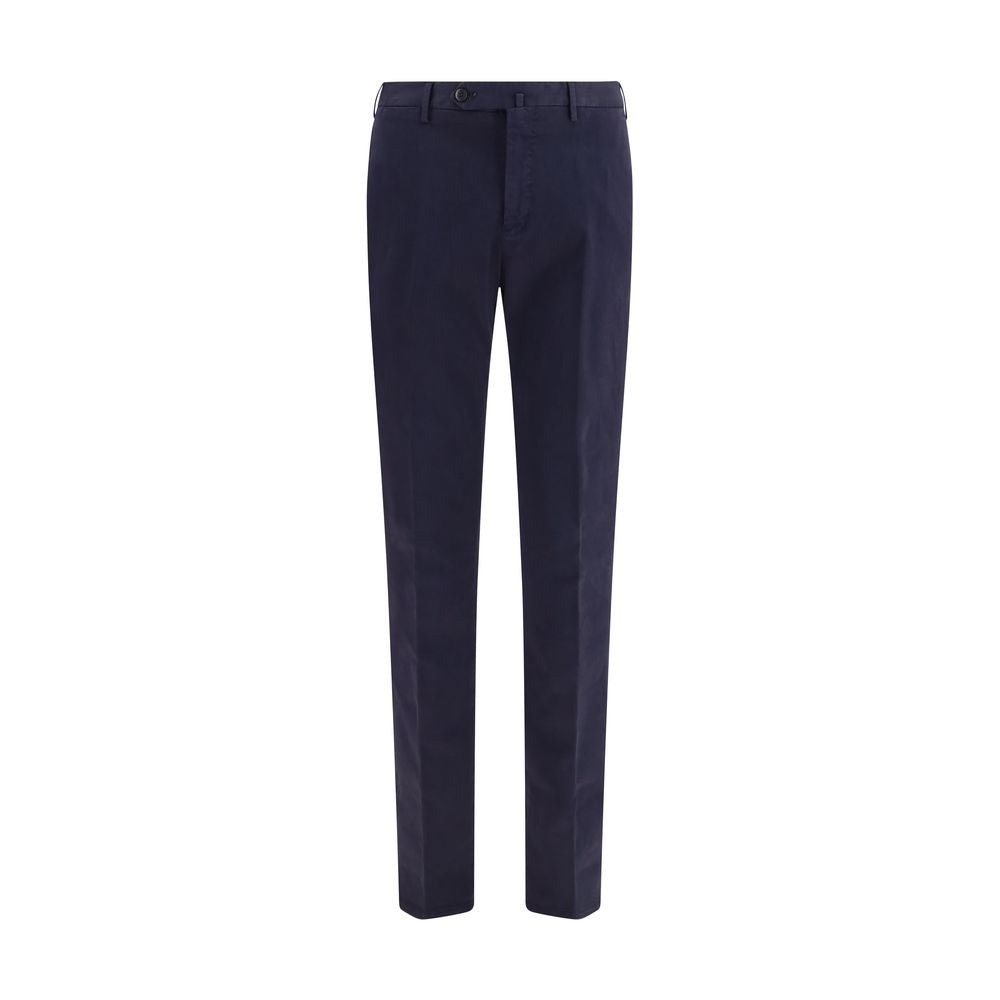 PT Torino Pantalon décontracté en élasthanne bleu