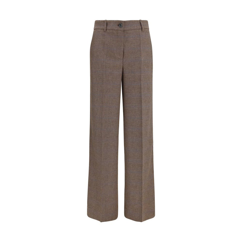 P.A.R.O.S.H. Pantalon décontracté Oves Aries en Laine Marron