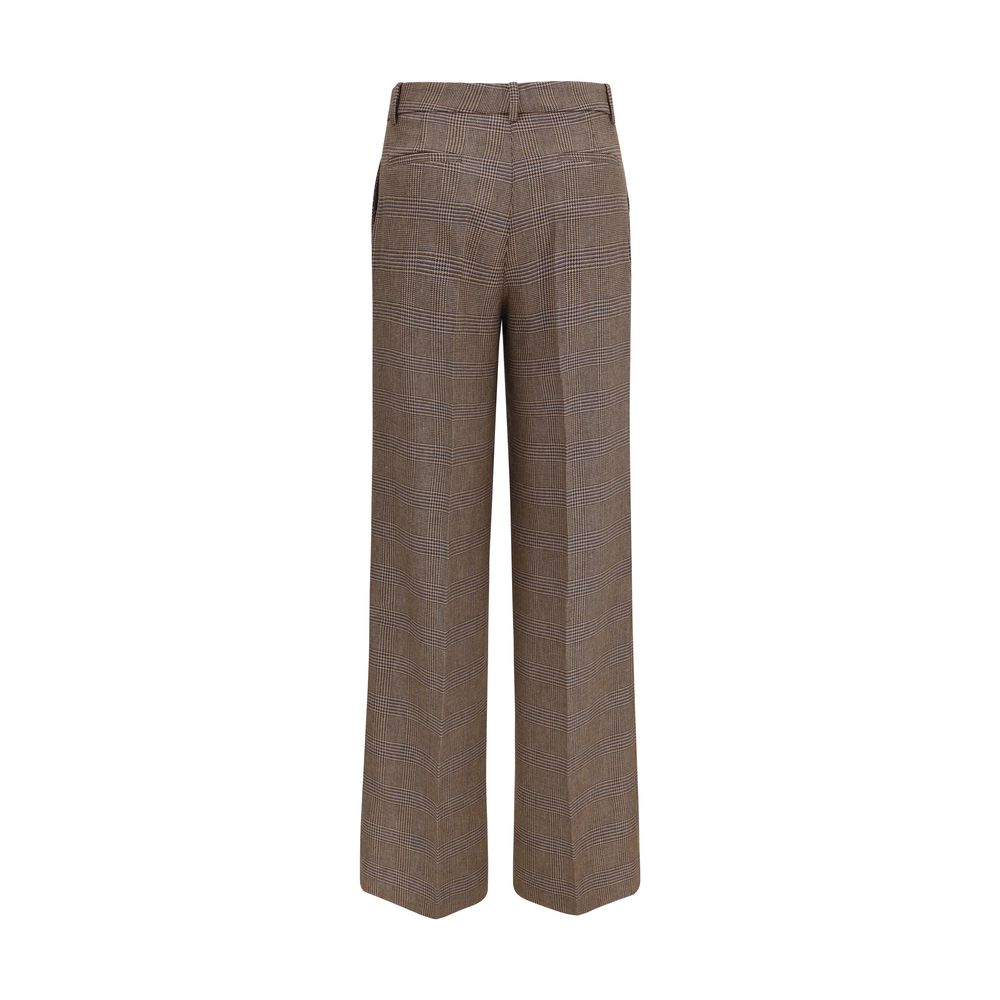 P.A.R.O.S.H. Pantalon décontracté Oves Aries en Laine Marron