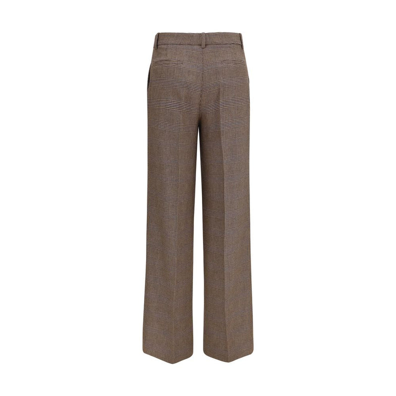 P.A.R.O.S.H. Pantalon décontracté Oves Aries en Laine Marron