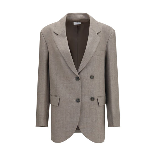 P.A.R.O.S.H. Blazer Oves Aries en Laine Beige