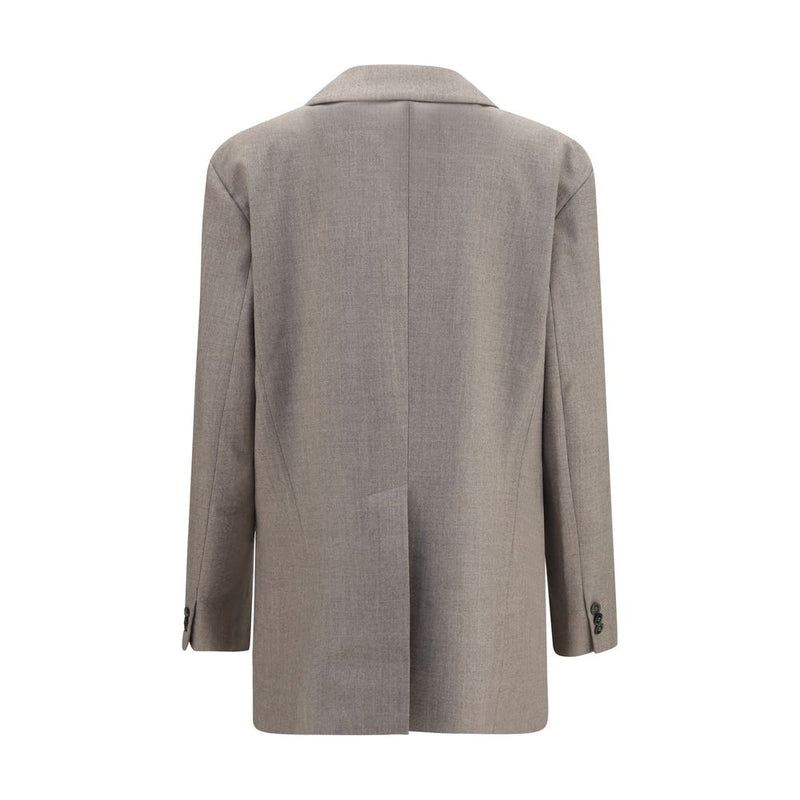 P.A.R.O.S.H. Blazer Oves Aries en Laine Beige