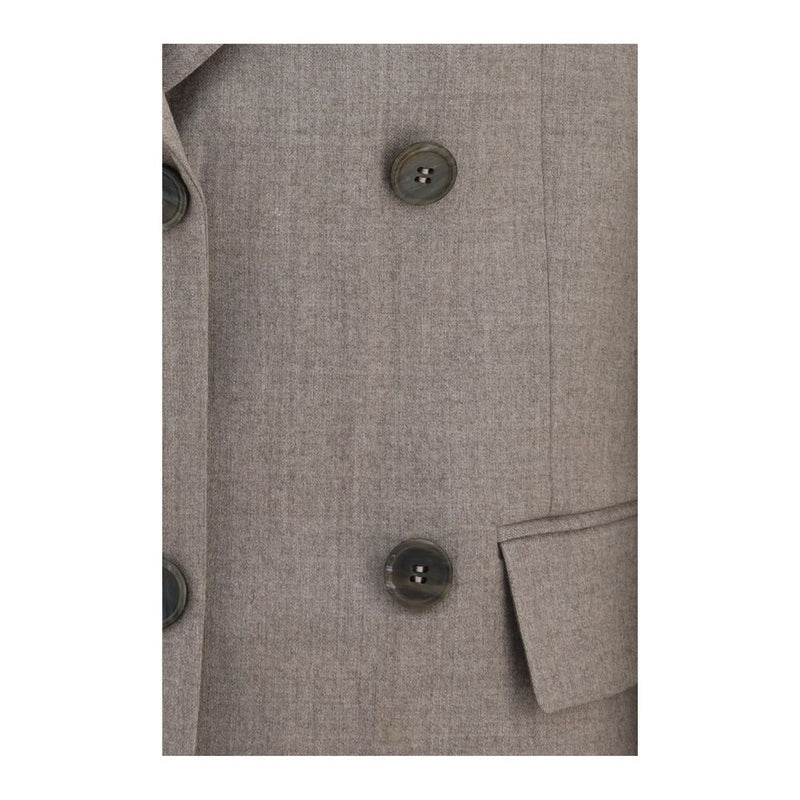 P.A.R.O.S.H. Blazer Oves Aries en Laine Beige