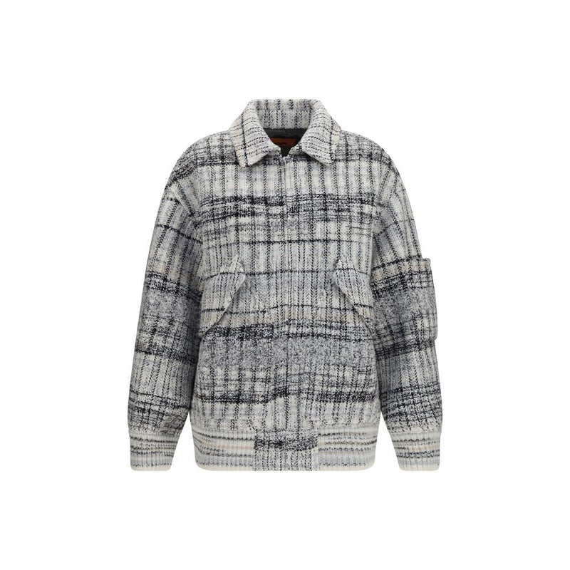 Blouson Bomber Missoni en Laine Multicolore Oves Aries