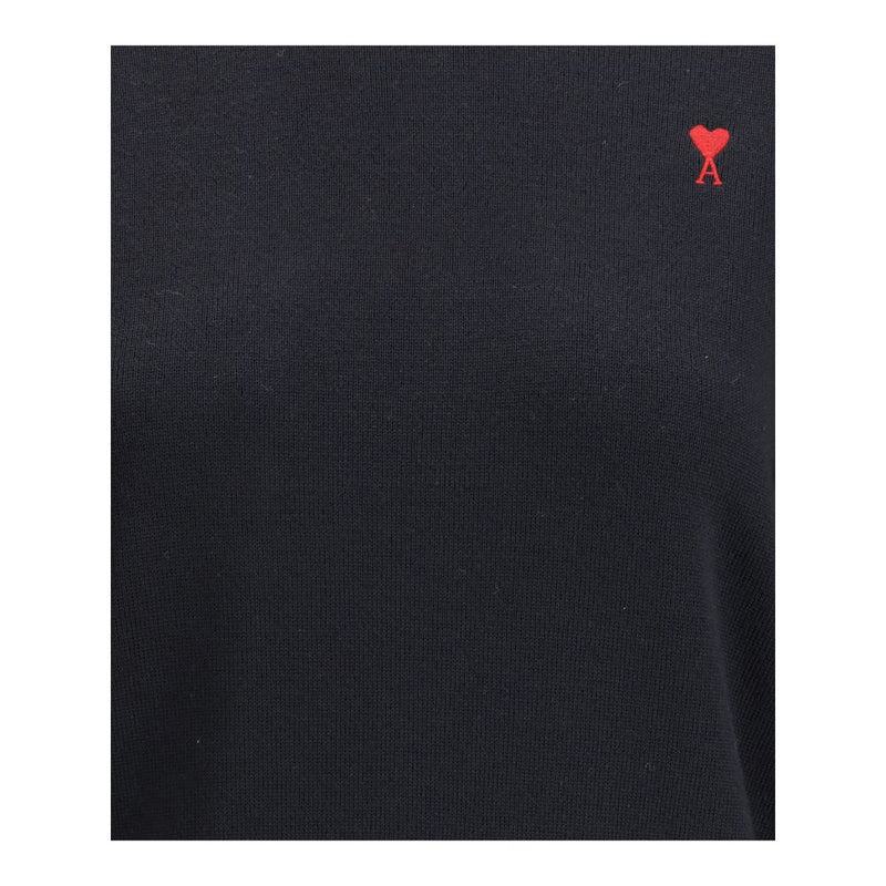 Ami Paris Sweat-shirt Oves Aries en Laine Noire