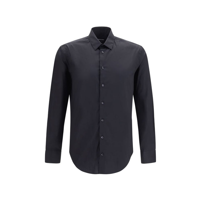 Chemise habillée Giorgio Armani en coton noir