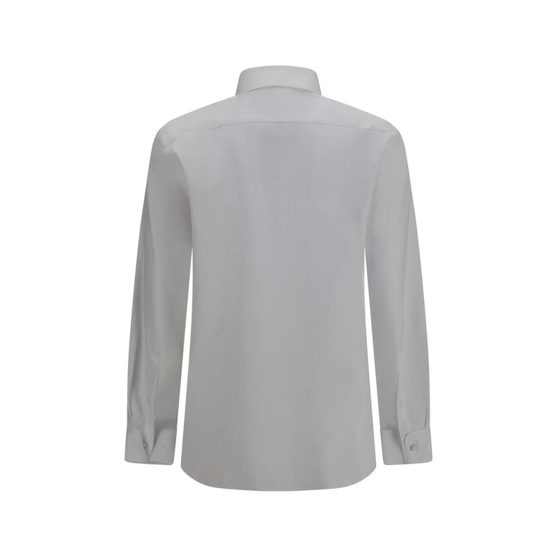 Chemise habillée blanche en coton Giorgio Armani