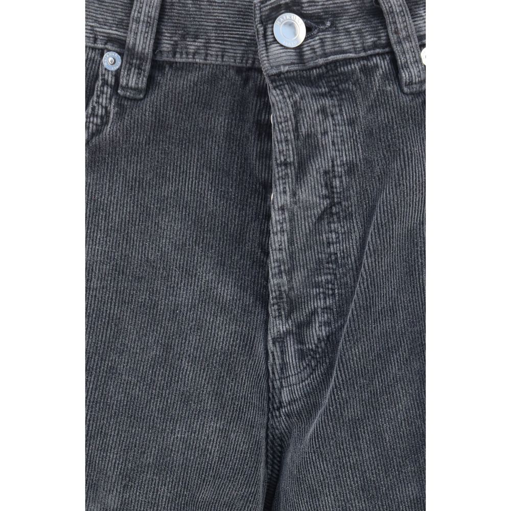 Pantalon décontracté en coton gris Haikure
