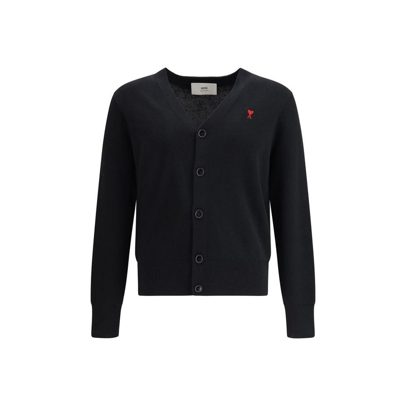 Cardigan Ami Paris noir en laine Oves Aries