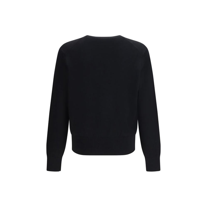 Sweat-shirt en coton noir Ami Paris
