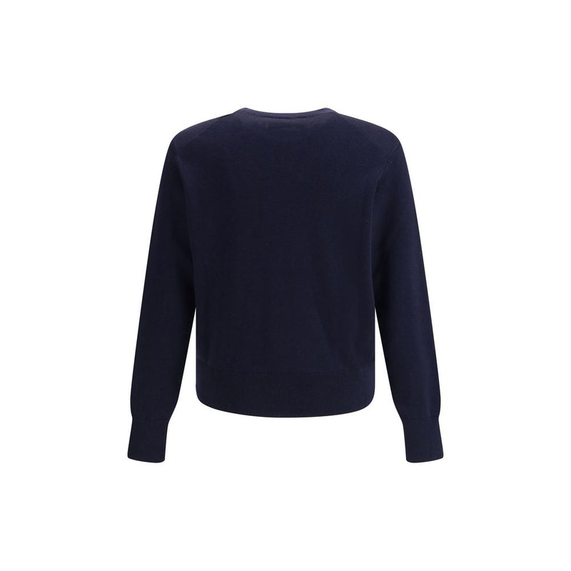 Sweat-shirt en coton bleu Ami Paris